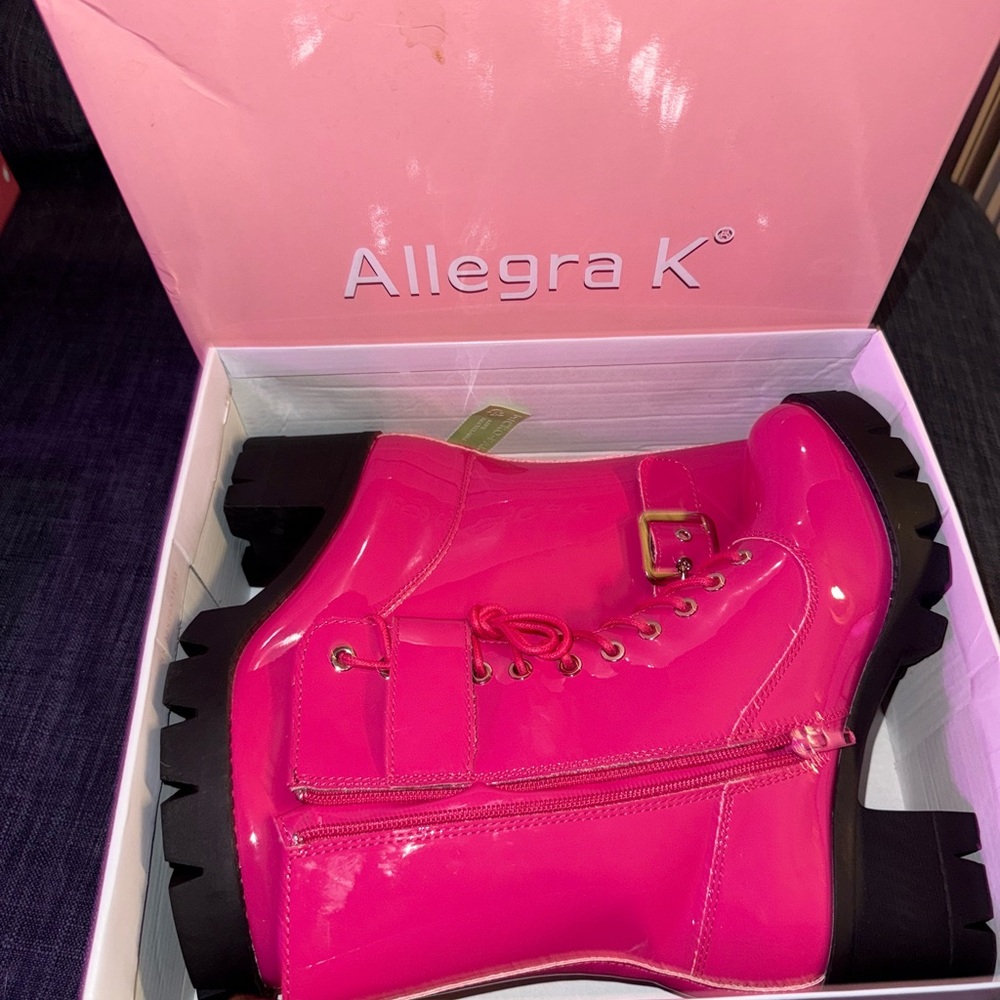 Allegra K Women’s Pink Boots